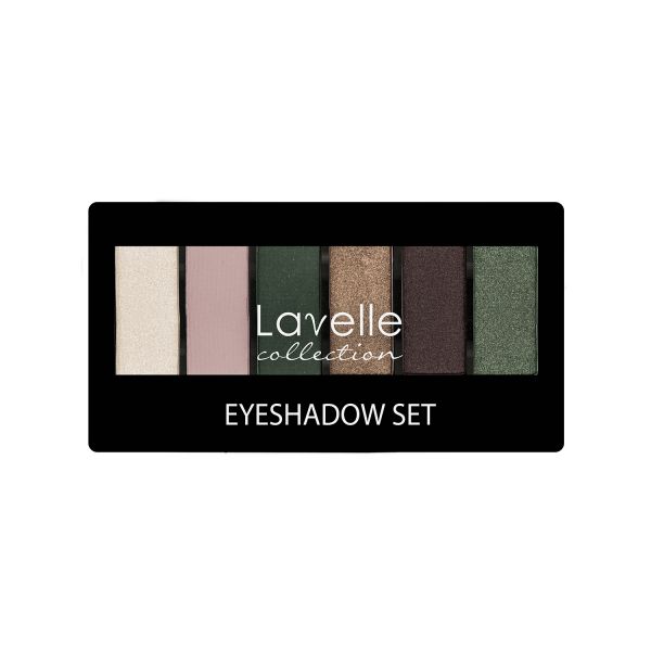LavelleCollection Eye shadow ES-29 6-colour tone 04 golden green